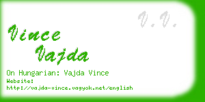 vince vajda business card